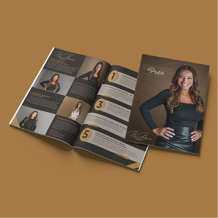 Patricia Pedreira - Folder with logo